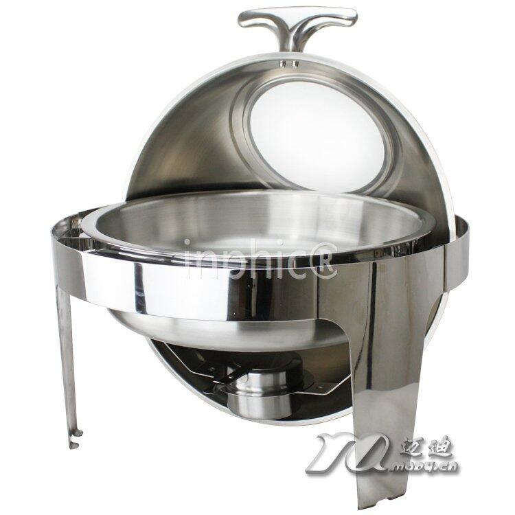 INPHIC-透視不鏽鋼自助湯爐不鏽鋼全翻蓋圓形可視自助餐爐可電熱