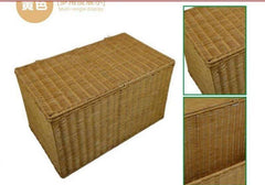 INPHIC-藤編洗衣洗衣籃曬衣收納盒籃有蓋藍衣服物儲物箱非柳竹草