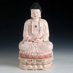 INPHIC-金彩佛像 18吋坐蓮臺玉紅如來三寶佛阿彌陀佛