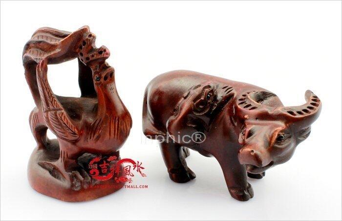 INPHIC-開運 開光菩提司晨金葉擺件 寶葫蘆隨身金卡擺件酉啼福牛