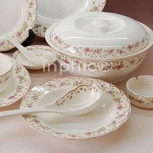 INPHIC-景德鎮陶瓷餐具56件瓷碗餐具套裝實用套餐居家