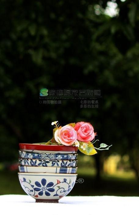 INPHIC-陶瓷 餐具 套裝 古染 5入 瓷 碗 飯碗 米飯碗