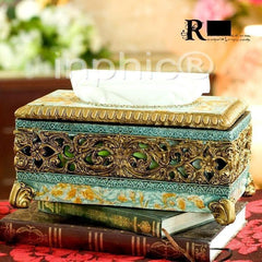 INPHIC-歐式奢華宮廷風 修伯特鏤空精美紙巾盒 桌擺家居裝飾擺飾