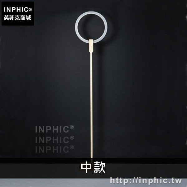 INPHIC-創意光環床頭客廳實木燈具落地燈簡約臥室現代-單燈中款