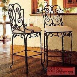 INPHIC-歐式田園鐵藝 吧臺椅 前臺椅 椅子 餐椅 高腳椅子 單人椅