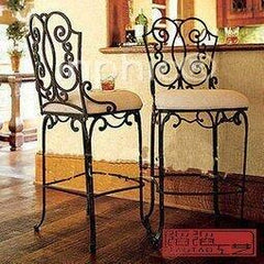 INPHIC-歐式田園鐵藝 吧臺椅 前臺椅 椅子 餐椅 高腳椅子 單人椅