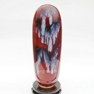 INPHIC-ZF-H004 景德鎮陶瓷器 鈞瓷望月石 工藝品 收藏 扁型 裝飾擺飾