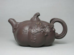 INPHIC-紫玉金砂紫砂國家級紫泥南瓜壺 300cc