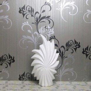 INPHIC-簡約花插花器 純白極簡風格 客廳陶瓷花瓶 工藝品擺飾 夢幻雪域-2