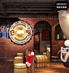 INPHIC-裝飾複古餐廳壁燈鐵藝loft懷舊臥室主題酒吧工業風走廊-P、Q、R、S款