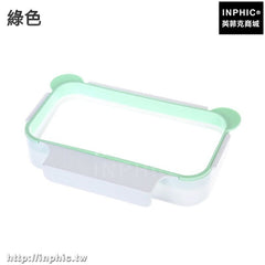 INPHIC-廚房可掛式門櫥櫃垃圾架垃圾袋收納架塑膠袋架子簡易垃圾桶支架-綠色兩入