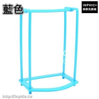 INPHIC-創意防滑衣架收納架塑膠衣架置物架衣櫃整理架晾曬架掛衣服架層架-藍色