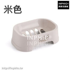 INPHIC-創意浴室肥皂盒衛生間瀝水肥皂盒塑膠肥皂架皂盒香皂盒置物架皂托-米色
