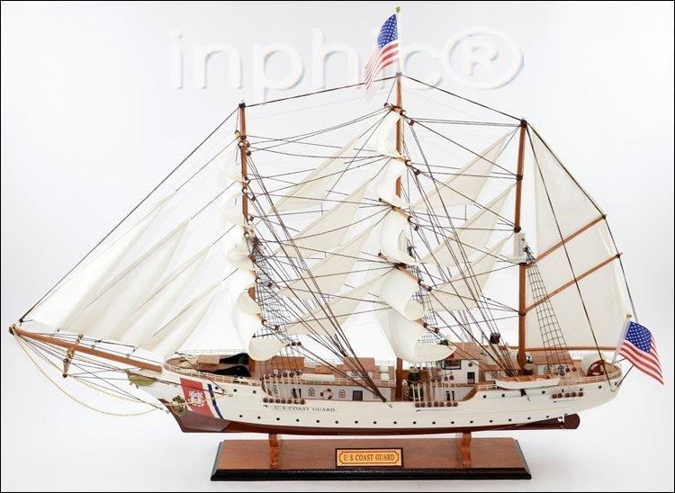 INPHIC-帆船擺飾 純手工海鷹號帆船模型 1.2米木質工藝 飯店家居擺設