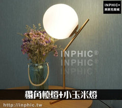 INPHIC-北歐LED燈臥室燈玻璃球臺燈裝飾檯燈書房-獨角檯燈小玉米檯燈