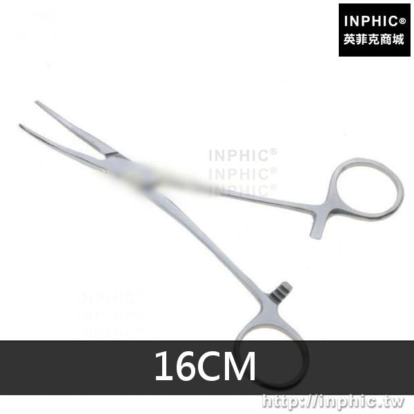 INPHIC-直頭手術鉗實驗道具手術棉花鉗模型血管鉗止血鉗不鏽鋼持針器-16CM