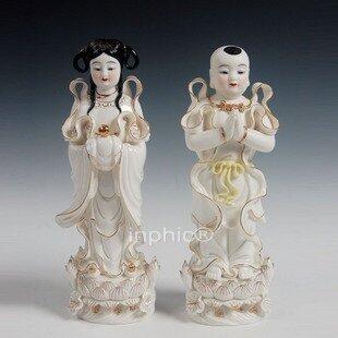 INPHIC-窯善財童子 龍女 菩薩弟子 瓷器金彩 金童玉女