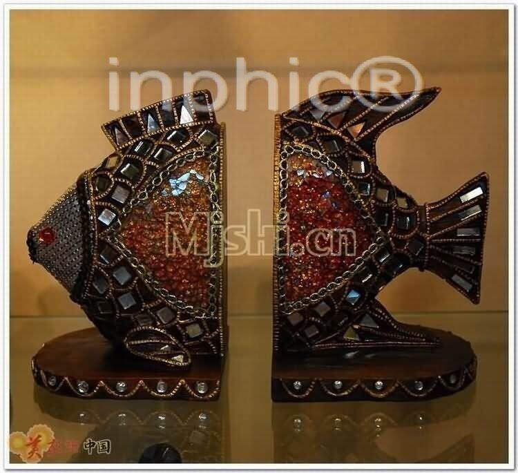 INPHIC-歐式辦公室飾品 裝飾擺件 東南亞風格 傢俱飾品 書立 貼玻魚書檔