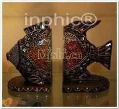 INPHIC-歐式辦公室飾品 裝飾擺件 東南亞風格 傢俱飾品 書立 貼玻魚書檔