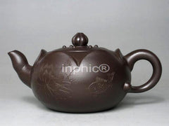 INPHIC-紫玉金砂紫砂工藝師紫泥荷花蓮子 210cc
