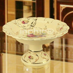 INPHIC-新款歐式果盤 奢華高腳陶瓷浮雕大款家居裝飾品水果盤FGP26