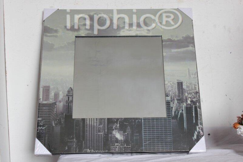 INPHIC-歐式風格家居飾品 木質工藝 遊走世界鏡子 掛鏡 裝飾鏡