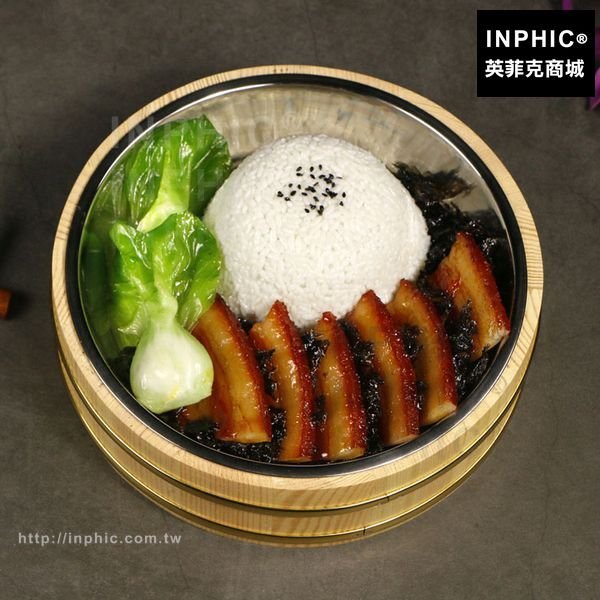 INPHIC-仿真紅燒肉魚香肉絲蓋飯蓋飯米飯模型馬鈴薯假菜木桶飯燉牛腩