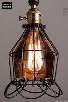 INPHIC- 工業風格復古吊燈美式創意咖啡館酒吧吧臺鍋蓋鳥籠單頭吊燈-C款