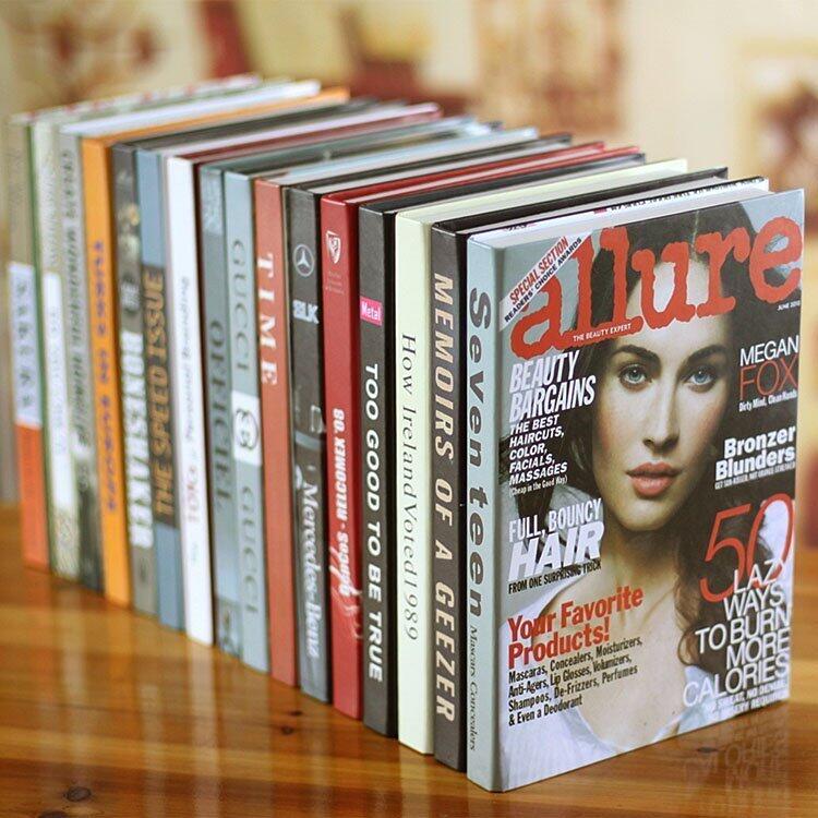 INPHIC-簡約家居裝飾時尚雜誌系列仿真書 裝飾書 道具書 假書 [16本一套]