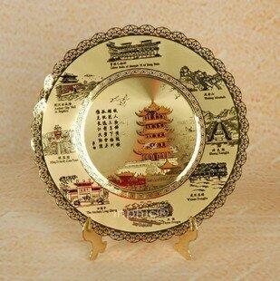 INPHIC-湖北武漢特色銅片金蝶黃鶴樓工藝品擺飾 送老外送同事