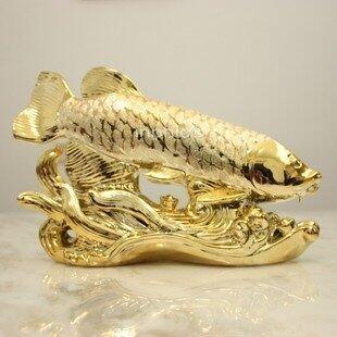 INPHIC-開運 招財金龍魚擺飾陶瓷工藝品擺設開業家居裝飾品時尚現代創意家飾