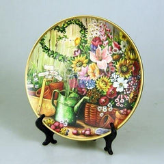 INPHIC-手繪裝飾盤桌面擺飾 陶瓷圓盤裝飾家居桌面