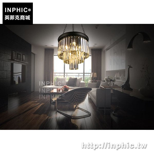 INPHIC-歐式臥室圓形飯店大廳燈飾吊燈水晶客廳餐廳