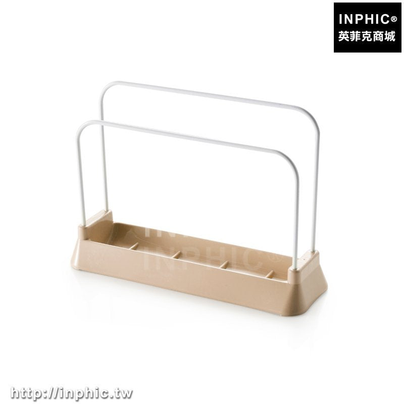 INPHIC-水槽收納架廚房置物架抹布百潔布海綿瀝水架刀架砧板架菜板架餐具-卡其