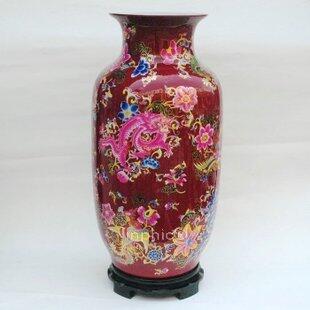 INPHIC-ZF-D175 景德鎮 粉彩 陶瓷 龍鳳落地大花瓶 祝壽 擺飾裝飾