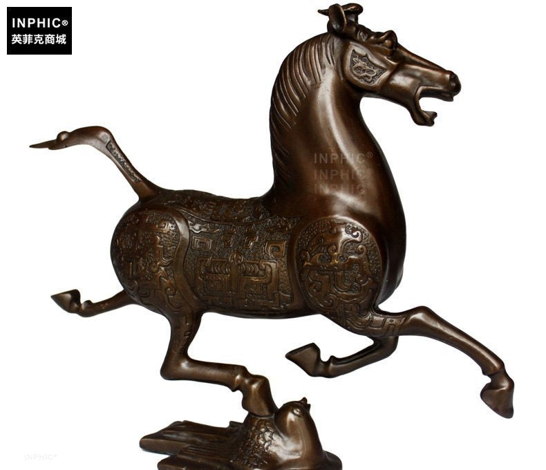 INPHIC-開運 開光純銅馬踏飛燕辦公室銅馬裝飾品客廳工藝