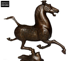 INPHIC-開運 開光純銅馬踏飛燕辦公室銅馬裝飾品客廳工藝