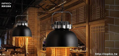 INPHIC- 工業風復古鐵藝酒吧咖啡美式燈餐廳鍋蓋吧臺設計師吊燈-Q款