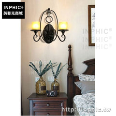 INPHIC-燈罩壁燈復古蠟燭鄉村歐式臥室走廊燈美式