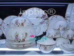 INPHIC-宮庭款 56頭雕金餐具套裝 特優級骨瓷餐具套裝 豪華款套裝