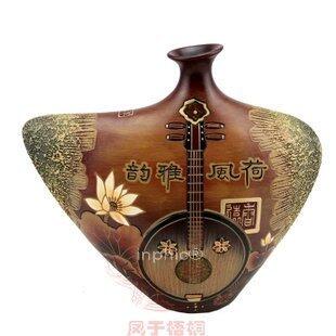 INPHIC-寬胸A荷韻手工雕刻手繪家居工藝品陶器陶瓷擺飾