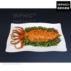 INPHIC-訂製大魷魚仿真菜燒汁味仿真食品模型鐵板魷魚模型