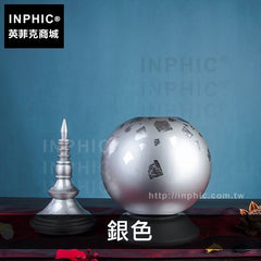 INPHIC-東南亞擺飾銀色尖頂盒泰國工藝品桌面裝飾盒子木質-銀色