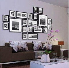 INPHIC-框畫實木照片牆20個相框組合 20P大尺寸相框組合客廳背景牆