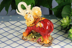 INPHIC-手繪蝴蝶招財象 陶瓷手繪工藝招財擺設