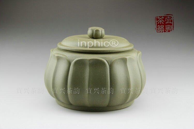 INPHIC-宜興茶韻 精品紫砂茶葉罐 大款綠色蓮花瓣醒茶罐 經典普洱散茶罐