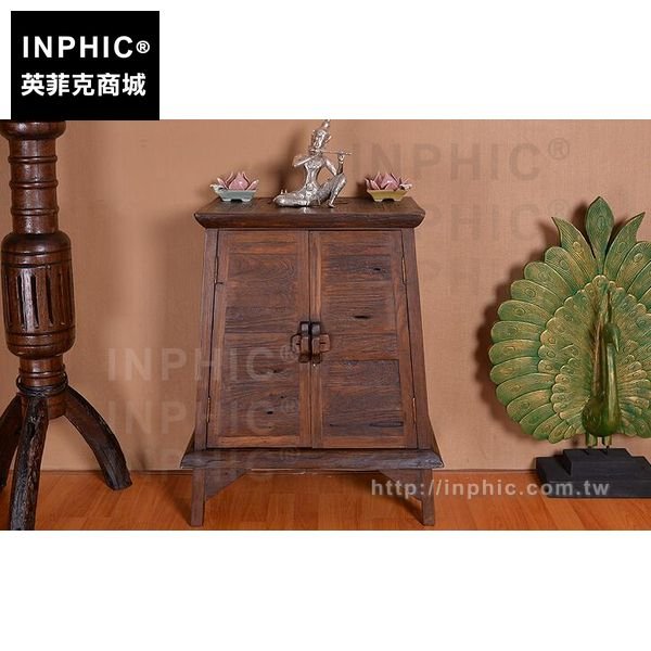 INPHIC-泰式兩門裝飾櫃床頭櫃玄關櫃東南亞傢俱泰國