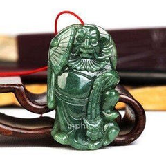 INPHIC-鐘馗翡翠吊墜 驅邪化小人保平安玉墜 翡翠帶證書