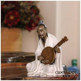 INPHIC-撫琴而歌 石灣人物陶瓷工藝品擺飾 客廳書房擺設家居飾品