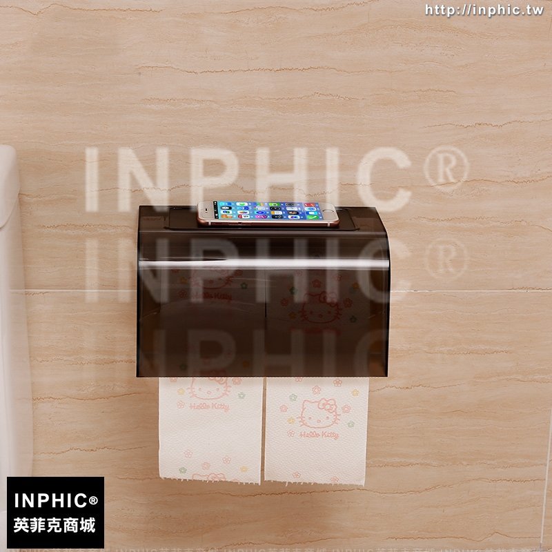 INPHIC-吸盤廁所防水長捲紙架免打孔廚房用紙捲紙器塑膠紙巾盒